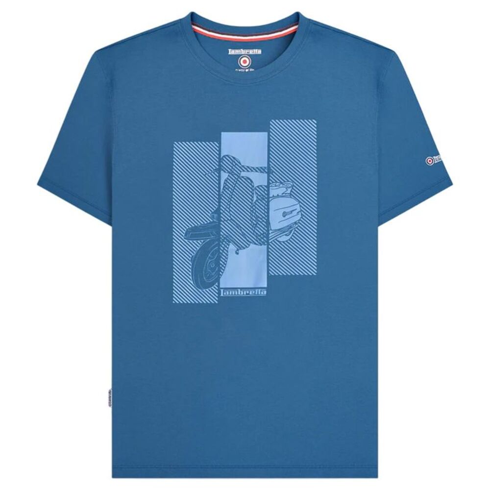Lambretta Mens Scooter T-Shirt / Dark Blue
